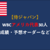 第333回 【侍ジャパン】WBCアメリカ代表30人（成績・予想オーダーなど）